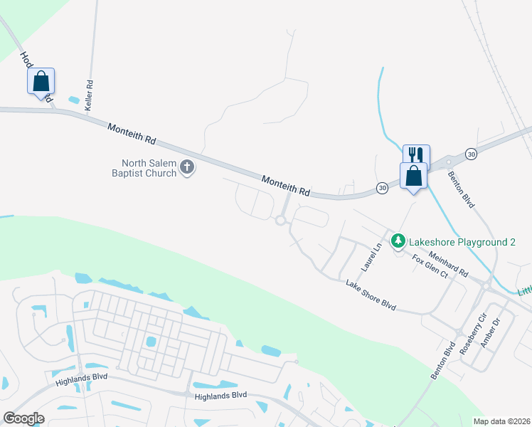 map of restaurants, bars, coffee shops, grocery stores, and more near 4 Springwater Drive in Savannah