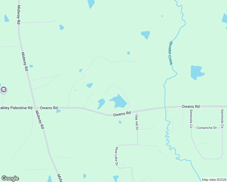 map of restaurants, bars, coffee shops, grocery stores, and more near 1800 Owens Road in Terry