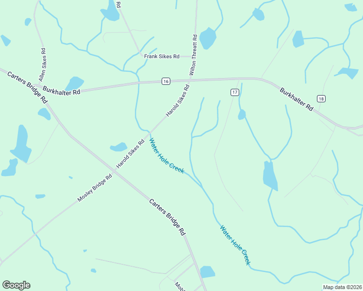 map of restaurants, bars, coffee shops, grocery stores, and more near 1430 Harold Sikes Road in Claxton