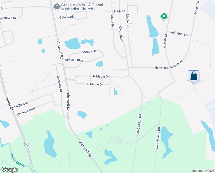 map of restaurants, bars, coffee shops, grocery stores, and more near 2000 Wendell Drive in Vidalia
