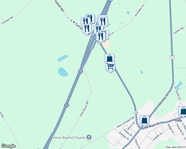 map of restaurants, bars, coffee shops, grocery stores, and more near in Italy