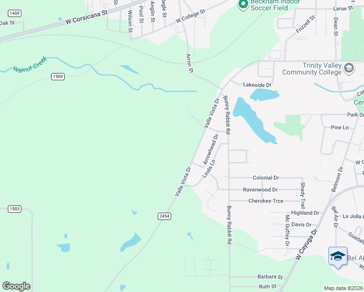 map of restaurants, bars, coffee shops, grocery stores, and more near 708 Valle Vista Drive in Athens