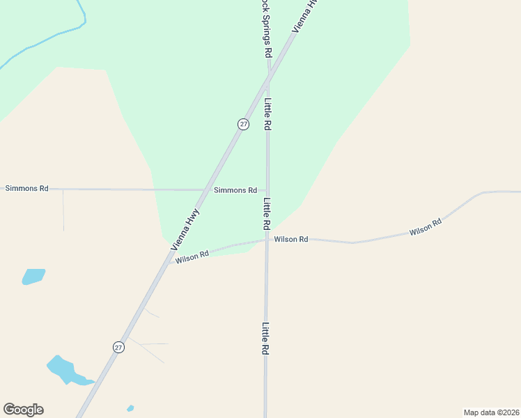 map of restaurants, bars, coffee shops, grocery stores, and more near Simmons Road in Pineview