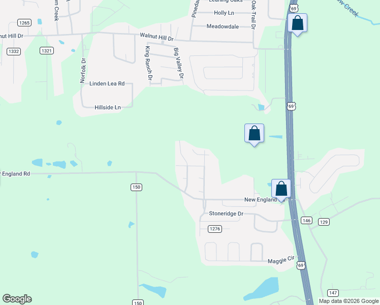 map of restaurants, bars, coffee shops, grocery stores, and more near 19850 Valley Dale Lane in Flint