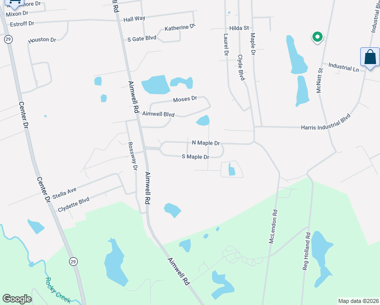 map of restaurants, bars, coffee shops, grocery stores, and more near 1901 North Maple Drive in Vidalia