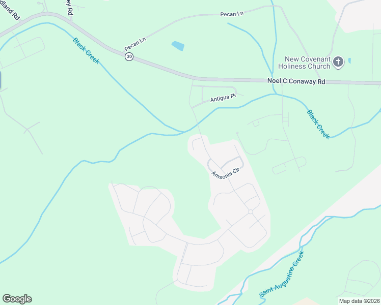 map of restaurants, bars, coffee shops, grocery stores, and more near 412 Banberry Court in Guyton