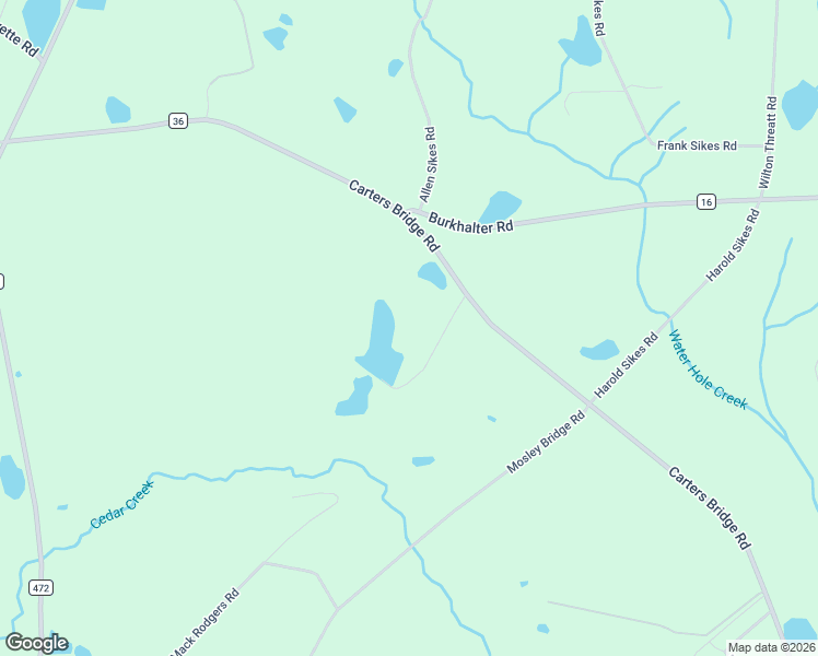 map of restaurants, bars, coffee shops, grocery stores, and more near 2685 Carters Bridge Road in Claxton