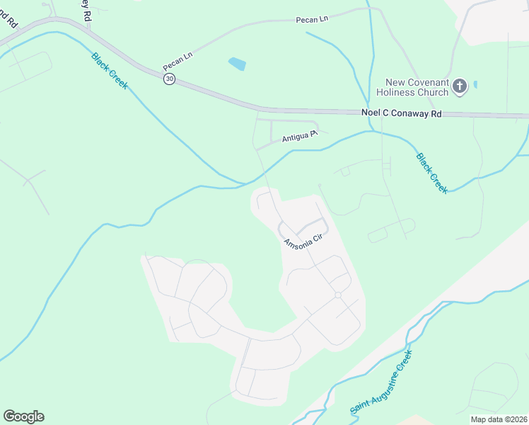 map of restaurants, bars, coffee shops, grocery stores, and more near 117 Caribbean Village Drive in Guyton