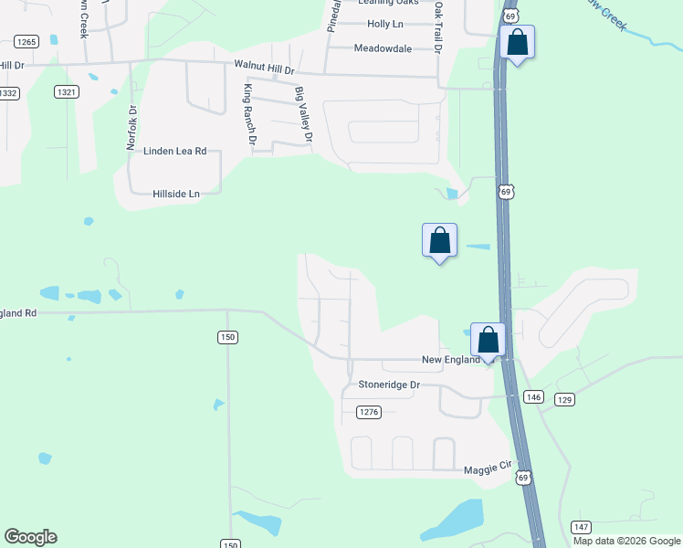 map of restaurants, bars, coffee shops, grocery stores, and more near 19850 Valley Dale Lane in Flint