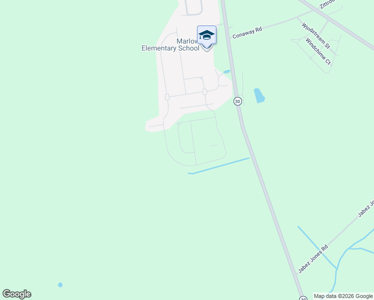 map of restaurants, bars, coffee shops, grocery stores, and more near 117 Covered Bridge Boulevard in Bloomingdale