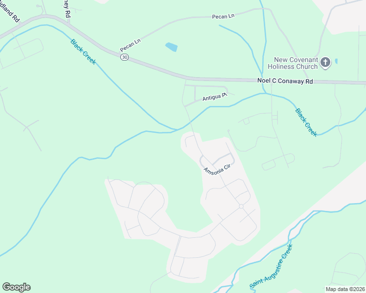map of restaurants, bars, coffee shops, grocery stores, and more near 410 Banberry Court in Guyton