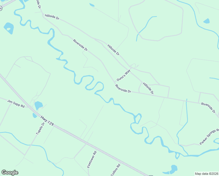 map of restaurants, bars, coffee shops, grocery stores, and more near 440 Riverside Drive in Claxton