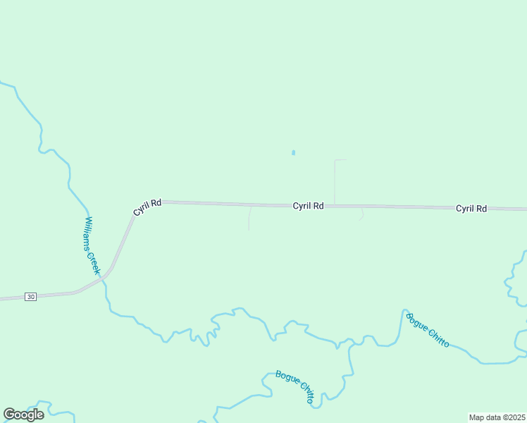 map of restaurants, bars, coffee shops, grocery stores, and more near Cyril Road in Lisman