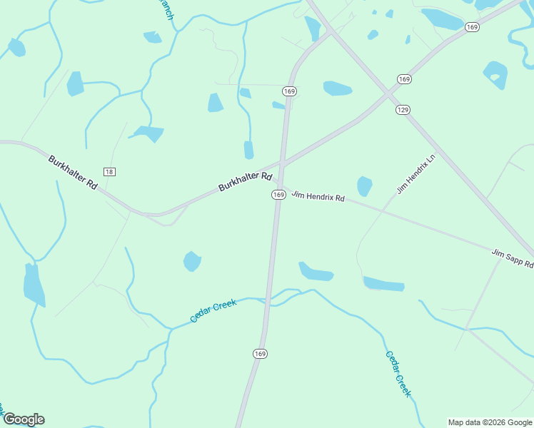 map of restaurants, bars, coffee shops, grocery stores, and more near 12567 Georgia 169 in Claxton