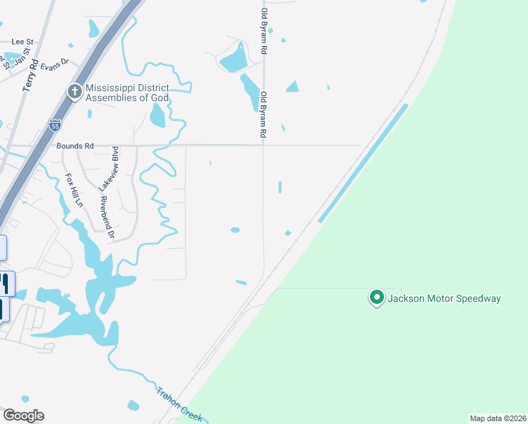 map of restaurants, bars, coffee shops, grocery stores, and more near 5433 Old Byram Road in Byram