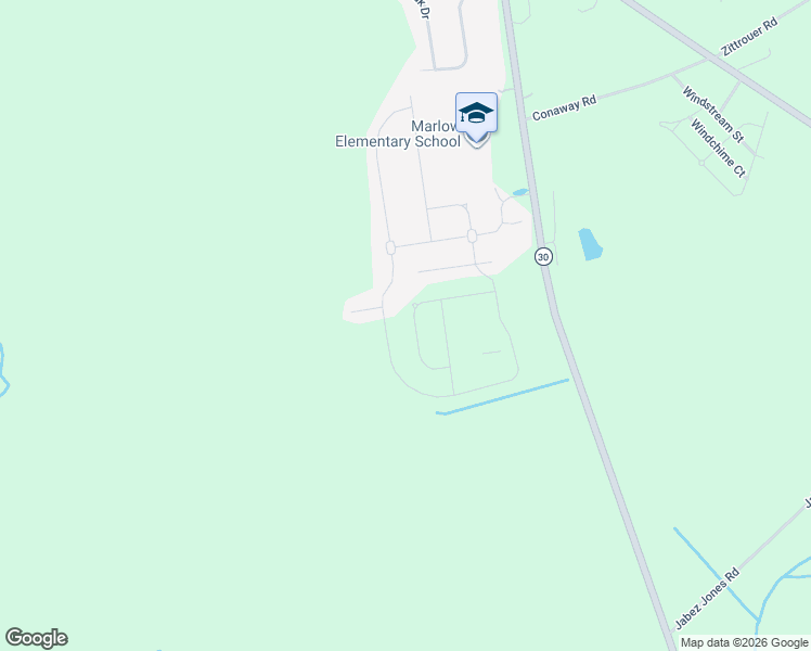 map of restaurants, bars, coffee shops, grocery stores, and more near 117 Covered Bridge Boulevard in Bloomingdale