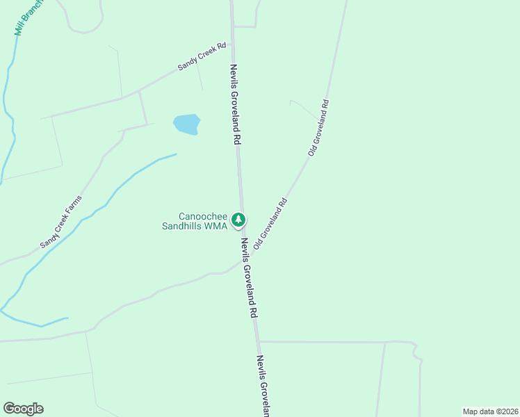 map of restaurants, bars, coffee shops, grocery stores, and more near 5185 Old Groveland Road in Nevils