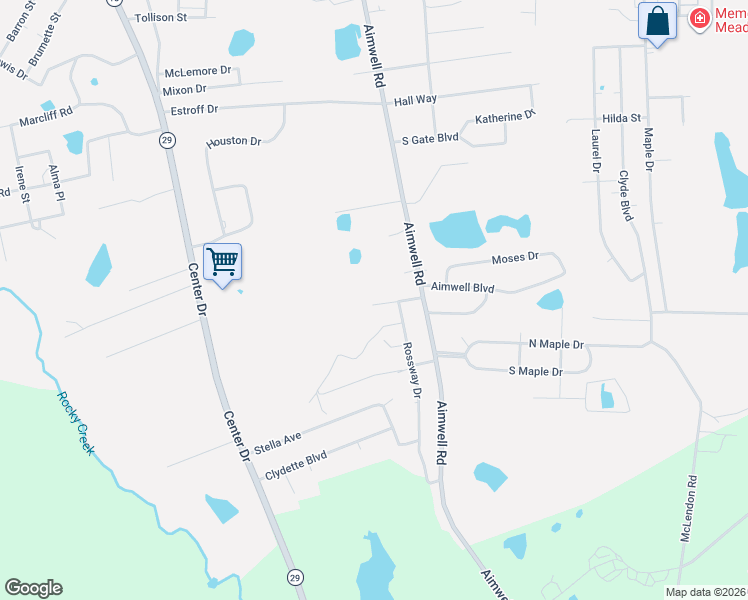 map of restaurants, bars, coffee shops, grocery stores, and more near 1801 Rossway Drive in Vidalia