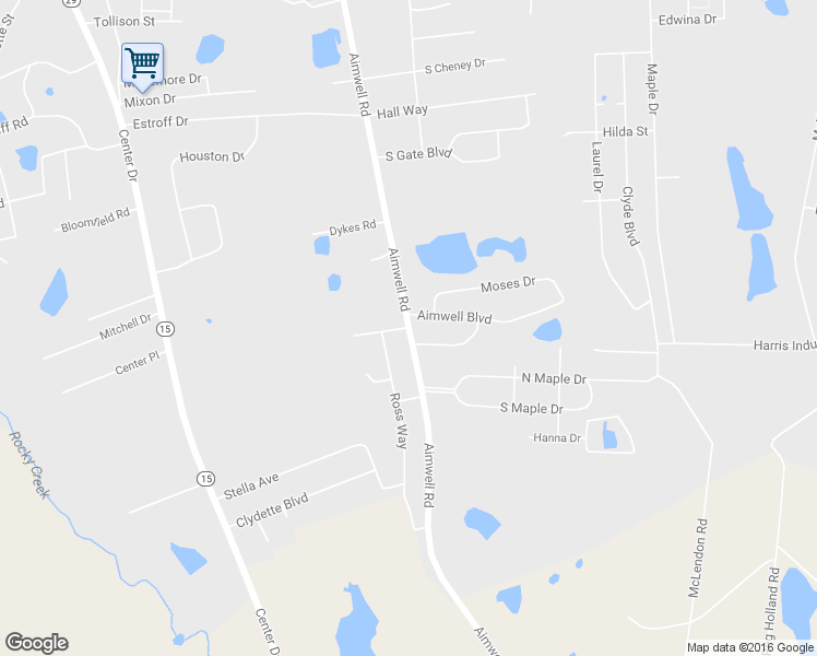 map of restaurants, bars, coffee shops, grocery stores, and more near 1701 Aimwell Road in Vidalia