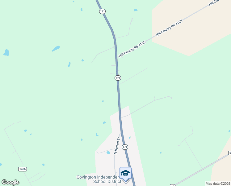 map of restaurants, bars, coffee shops, grocery stores, and more near Texas 171 in Covington