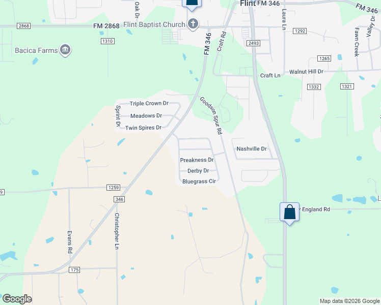 map of restaurants, bars, coffee shops, grocery stores, and more near 11341 Grand Slam in Flint