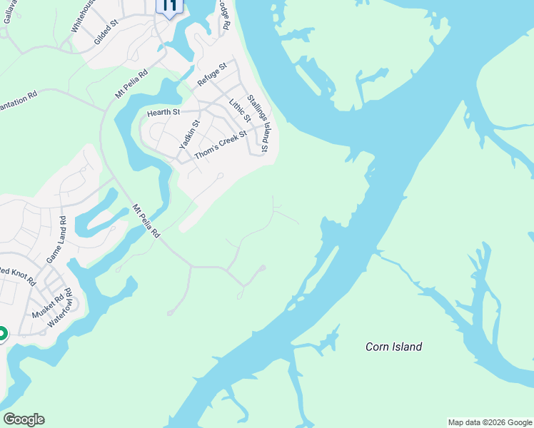 map of restaurants, bars, coffee shops, grocery stores, and more near 33 Jackfield Road in Bluffton
