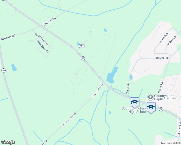 map of restaurants, bars, coffee shops, grocery stores, and more near 836 Noel C Conaway Road in Guyton
