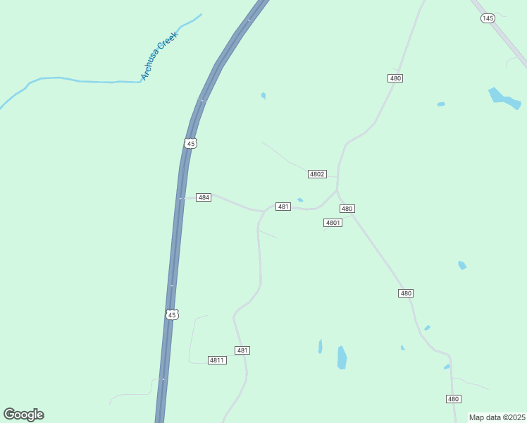 map of restaurants, bars, coffee shops, grocery stores, and more near 93 County Road 484 in Meridian