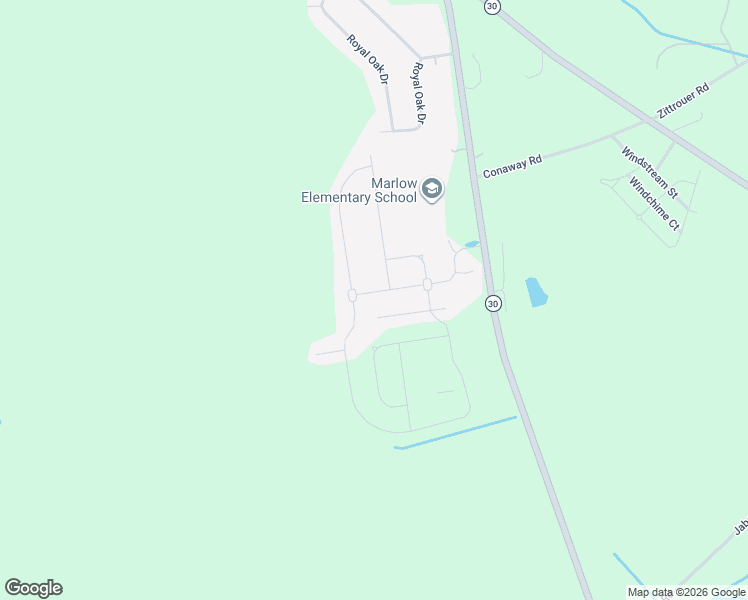 map of restaurants, bars, coffee shops, grocery stores, and more near 117 Covered Bridge Boulevard in Bloomingdale