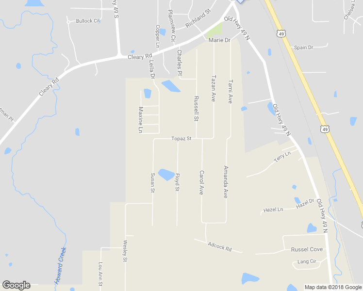 map of restaurants, bars, coffee shops, grocery stores, and more near 107 Floyd Street in Florence