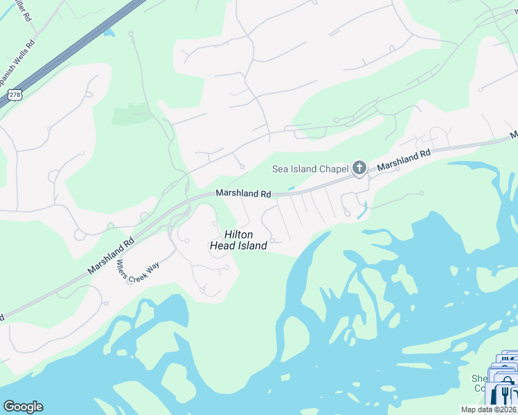 map of restaurants, bars, coffee shops, grocery stores, and more near 213 Marshland Road in Hilton Head Island