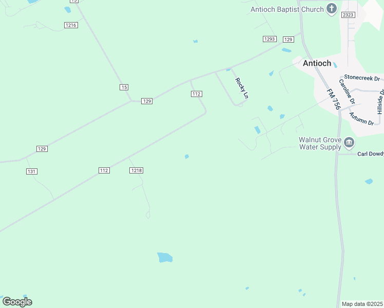 map of restaurants, bars, coffee shops, grocery stores, and more near 6818 County Road 112 in Tyler