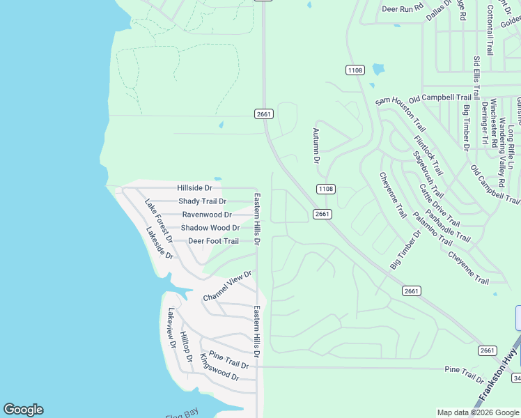 map of restaurants, bars, coffee shops, grocery stores, and more near 19615 Eastern Hills Drive in Flint
