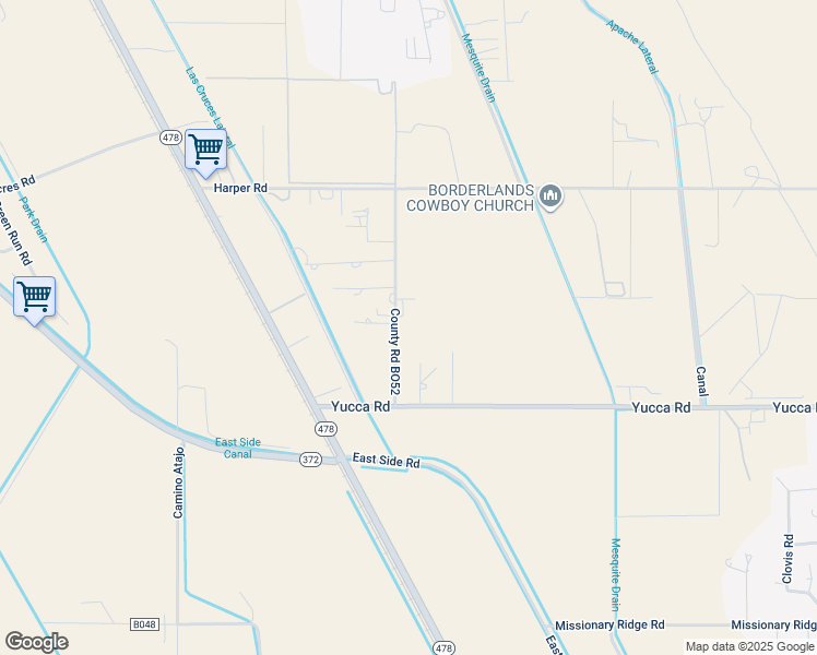 map of restaurants, bars, coffee shops, grocery stores, and more near 8827-9099 Calle De Brazito in Dona Ana