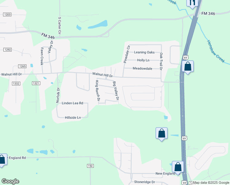 map of restaurants, bars, coffee shops, grocery stores, and more near 6913 La Hacienda Drive in Flint