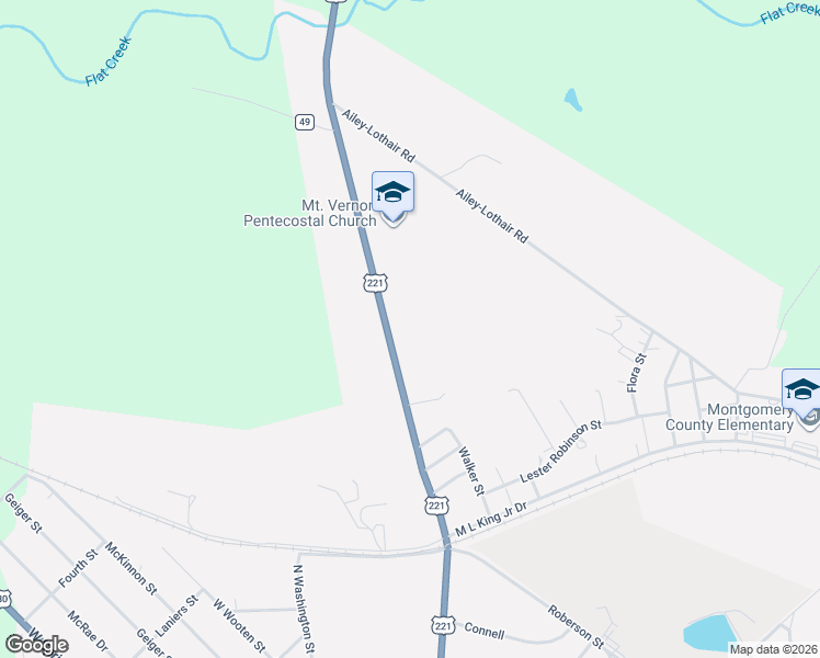 map of restaurants, bars, coffee shops, grocery stores, and more near 200 Kayla Court in Mount Vernon