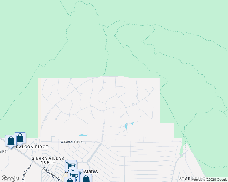 map of restaurants, bars, coffee shops, grocery stores, and more near 2080 Triangle X Lane in Tucson