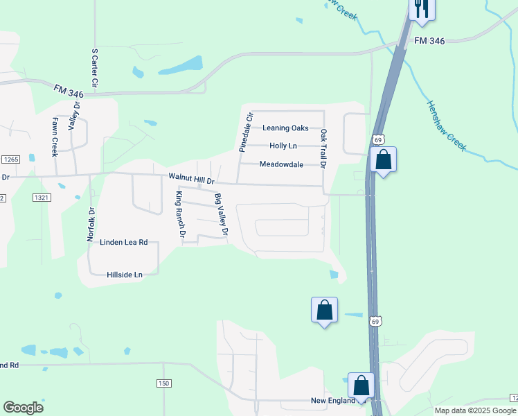 map of restaurants, bars, coffee shops, grocery stores, and more near 2127 Rana Park in Flint