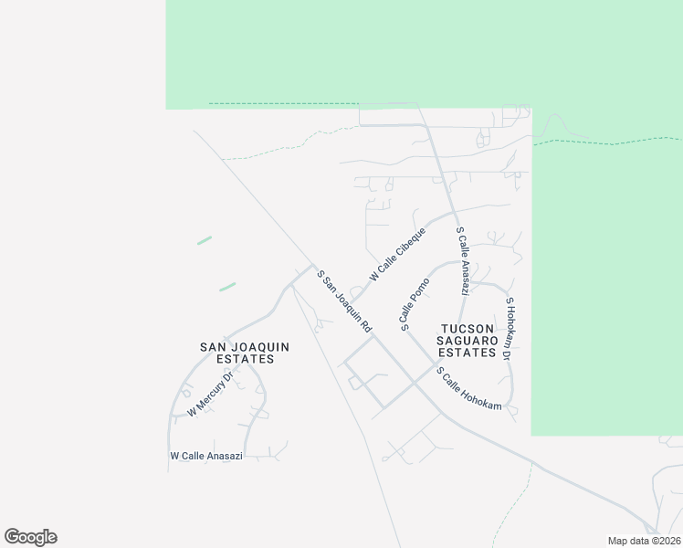 map of restaurants, bars, coffee shops, grocery stores, and more near 1790 South San Joaquin Road in Tucson