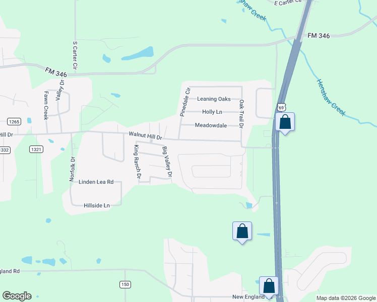 map of restaurants, bars, coffee shops, grocery stores, and more near 2163 Rana Park in Flint