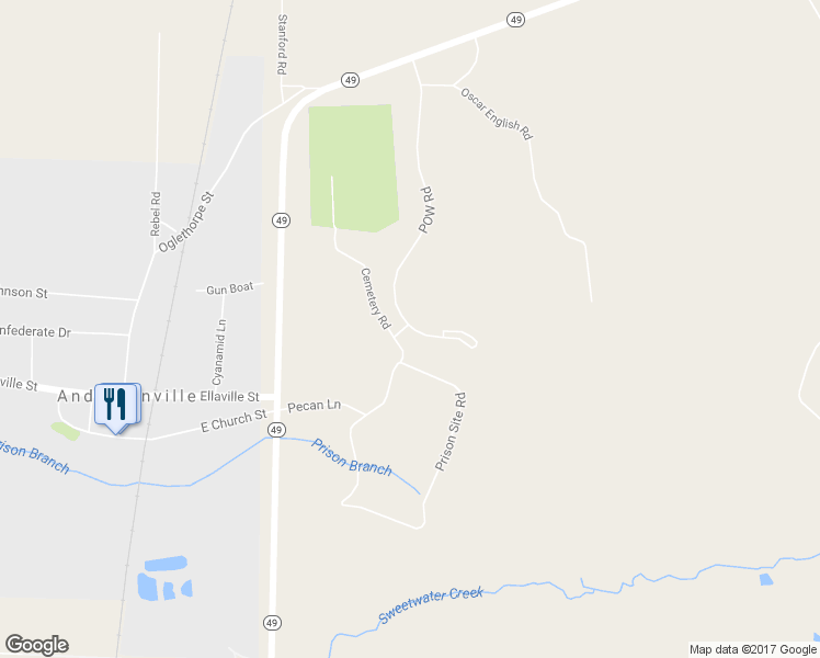 map of restaurants, bars, coffee shops, grocery stores, and more near Cemetery Road in Andersonville