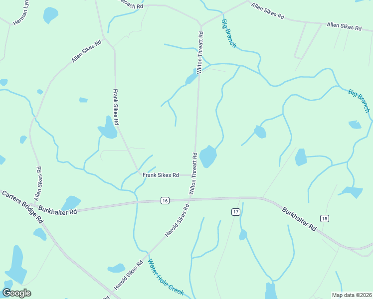 map of restaurants, bars, coffee shops, grocery stores, and more near 2321 Wilton Threatt Road in Claxton