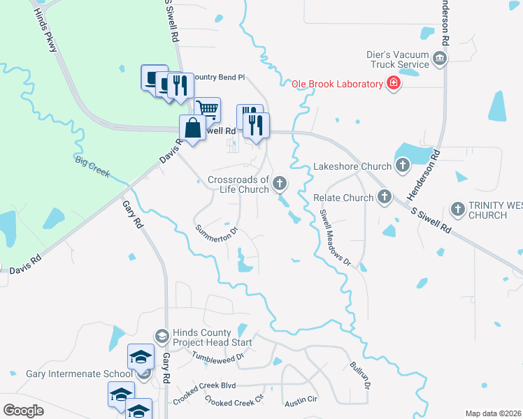 map of restaurants, bars, coffee shops, grocery stores, and more near 18 Old Bridge Cove in Byram