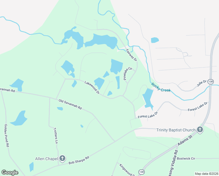 map of restaurants, bars, coffee shops, grocery stores, and more near 2003 Chevy Place in Vidalia