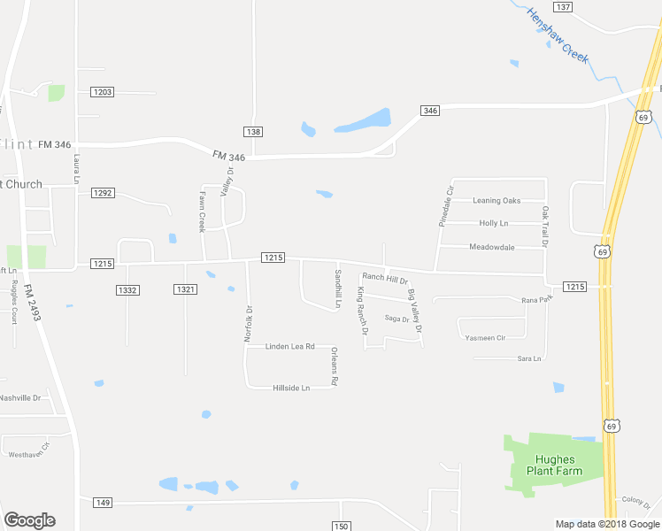 map of restaurants, bars, coffee shops, grocery stores, and more near 19581 Sandhill Lane in Flint