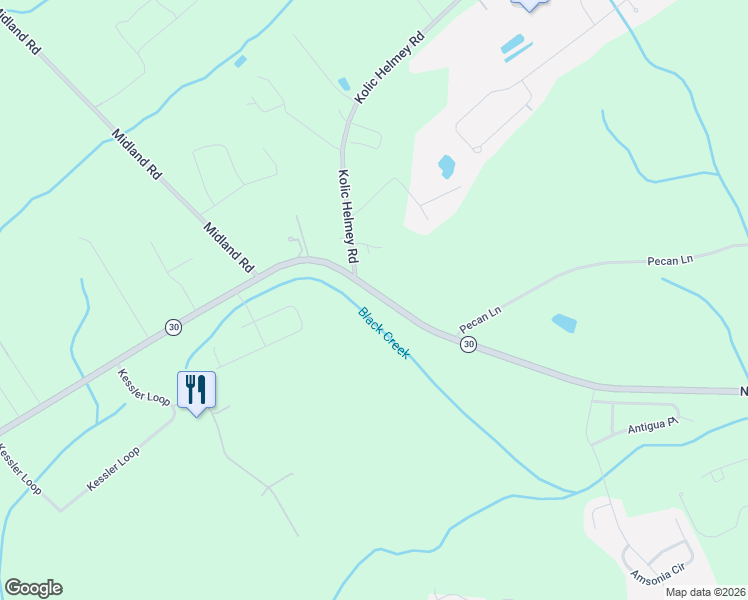 map of restaurants, bars, coffee shops, grocery stores, and more near 2872 Noel C Conaway Road in Guyton