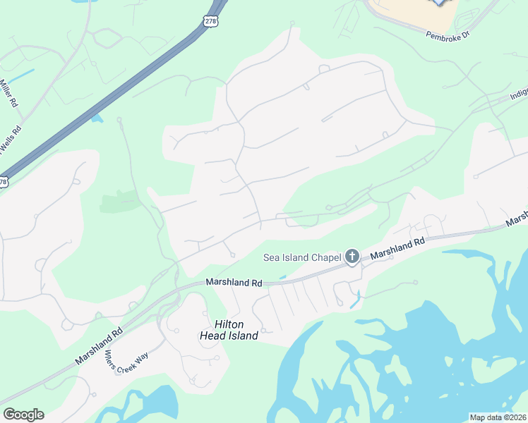 map of restaurants, bars, coffee shops, grocery stores, and more near 4 Chaplin Drive in Hilton Head Island