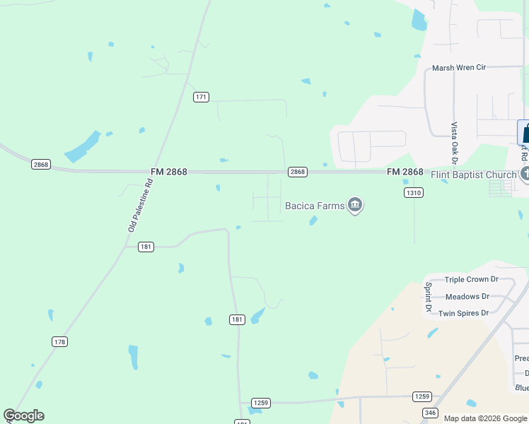 map of restaurants, bars, coffee shops, grocery stores, and more near Stepanie Lane in Flint