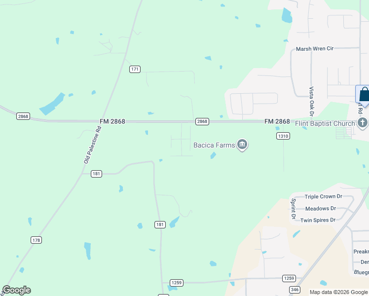 map of restaurants, bars, coffee shops, grocery stores, and more near 12154 Stepanie Lane in Flint