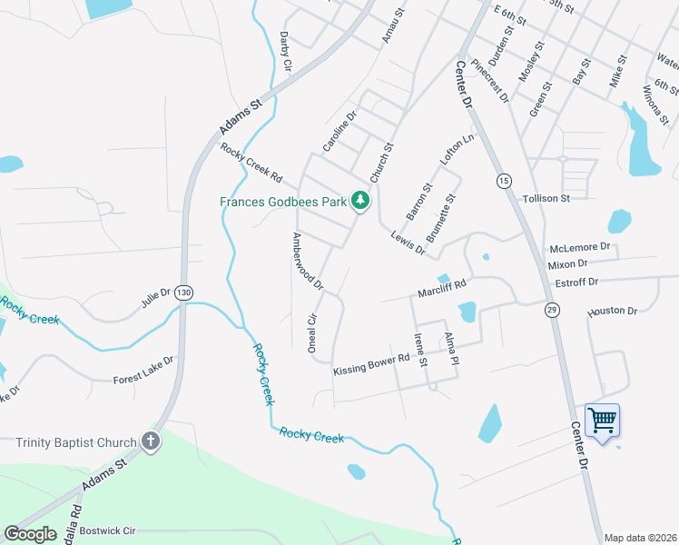 map of restaurants, bars, coffee shops, grocery stores, and more near 1705 Ridgewood Place in Vidalia